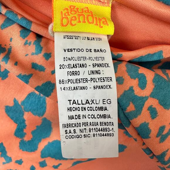 Agua Bendita Lily Balam Bikini Bottoms Size XL Leopard Spots High Cut Beach Swim - Picture 4 of 12